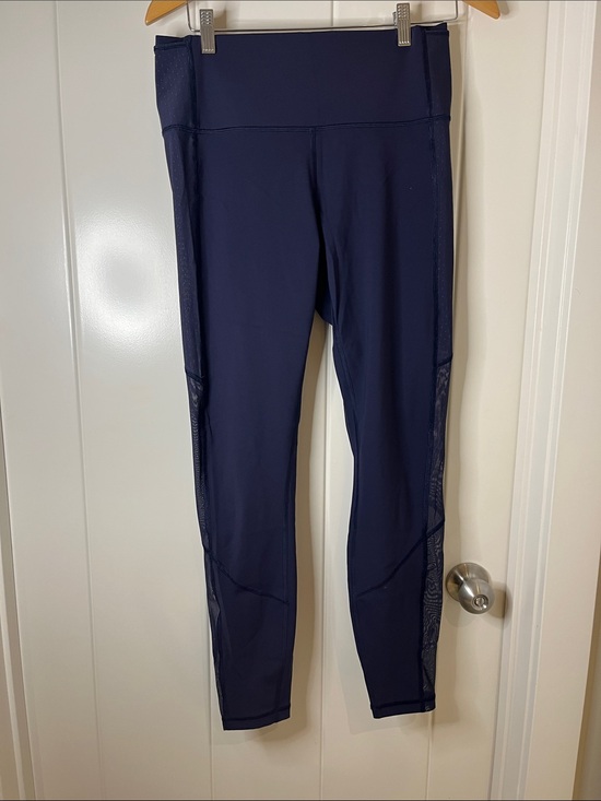 lululemon athletica Pants - lululemon athletica Navy Blue High-Rise Mesh Leggings